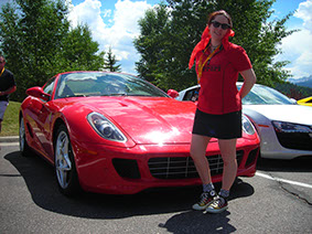 Tish with 599 Ferrari
